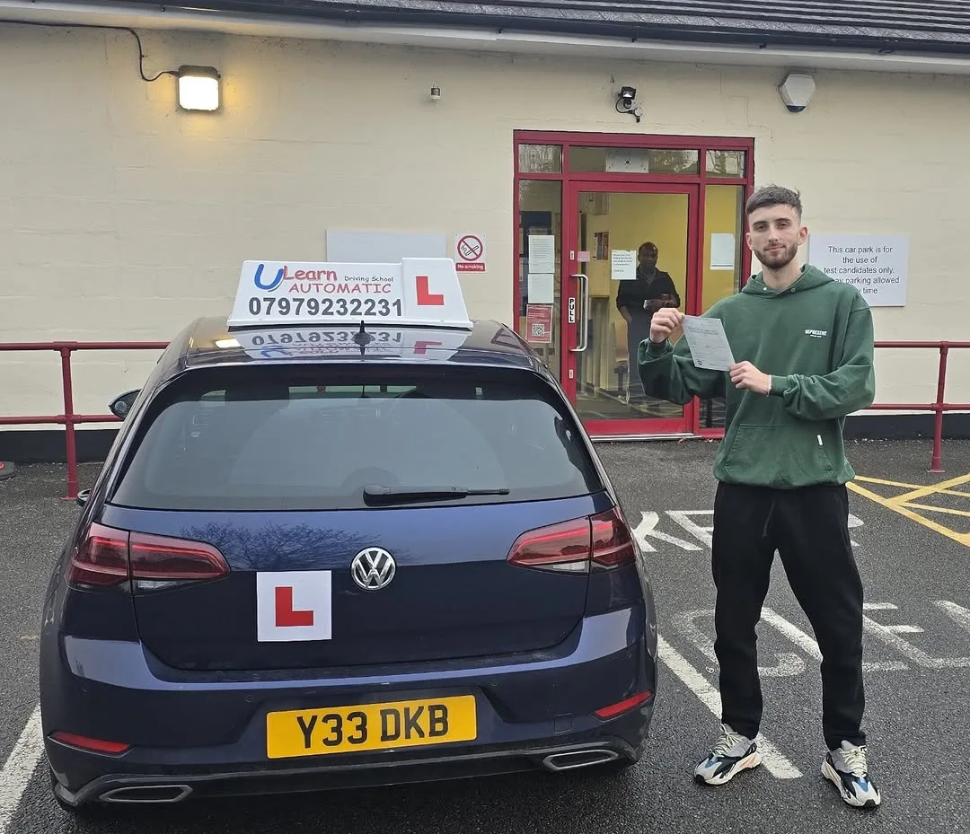 Student 5 passing their driving test
